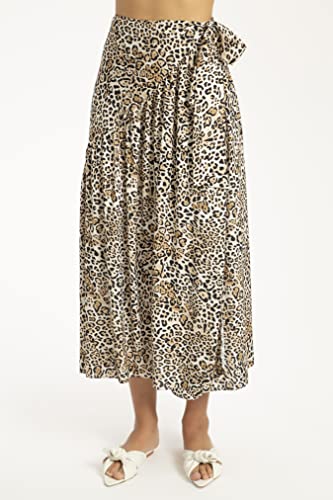 Leopard Pareo Midi Skirt2