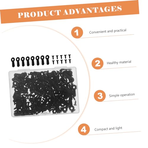 Image of Hohopeti 1set Photo Frame Backing Clips Screws of Turn Button Fasteners for Easy Picture Hanging and Art Display Sturdy and Frame Accessories