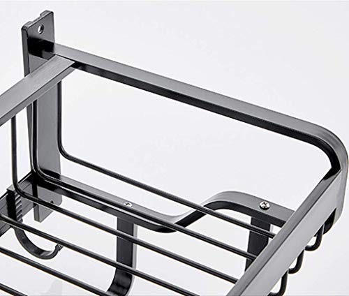 Porte-serviette double couche suspendue mini mur étanche LWX - 2
