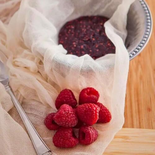 Image of 100% Muslin Cloth for Kitchen | Unbleached Cotton for Straining | Food Grade BPA Free | Chapati Roti Wrapping Fabric | Momos Idli Steaming -1x1.5 Meters, (100x150 Centimeters,White) (1.5 Meter)