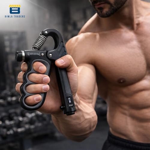 Image of Btag Advanced Hand Grip Exerciser with Counter - Heavy-Duty 100 KG Forearm & Wrist Strength Trainer (Black)