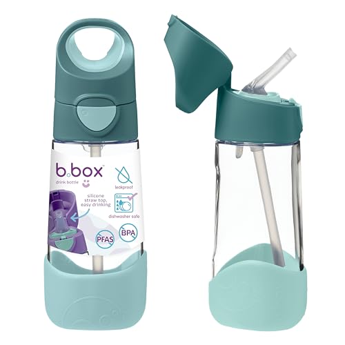 Image of b.box Tritan Drink Bottle, Emerald Forest, Green, 15 Ounce