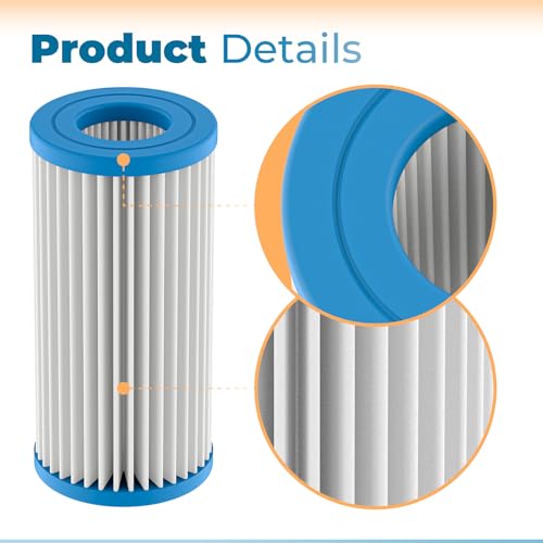 Image of ANTOBLE 4 Pack Micron Cartridges Compatible with MarineLand Magnum | PA0140 Filter Cartridges Fit ML90770 Canister Filters and Polishing Internal Canister Filters