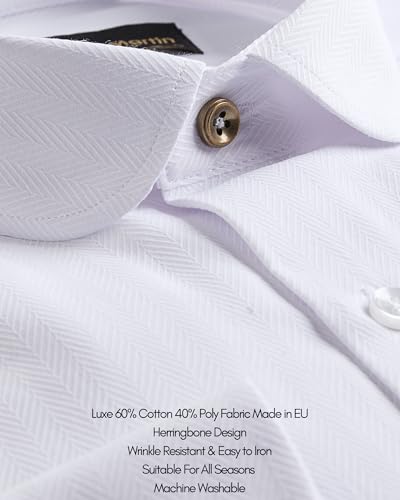 Club Collar Shirts for Men | Mens Long Sleeve Dress Casual Stylish & Formal Button Up Shirts in 1920s Style4