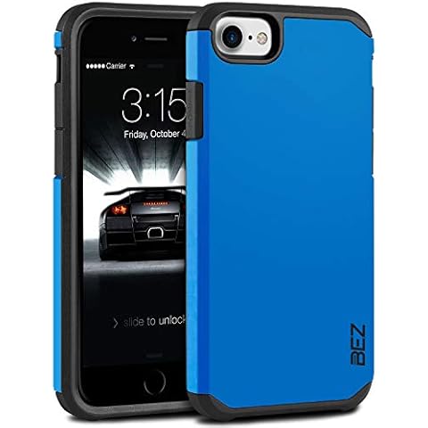 BEZ Case for iPhone SE 2020 Case, iPhone 8 Case, iPhone 7 Case, Shockproof Case Compatible with iPhone 7, iPhone 8, iPhone SE 2020, Shock Absorbing Heavy Duty Dual Layer Tough Cover - Blue Navy Cover