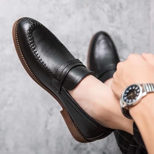 Casual Loafers Lazy Penny Men's Business Work Driving Shoes Outdoor Office Clothes 7