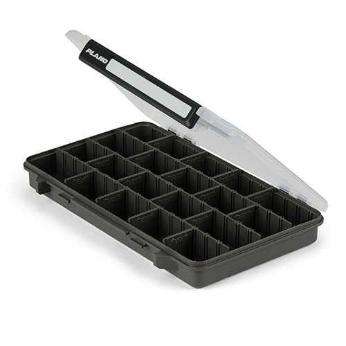Image of Plano StowAway 3700 Stow Tackle Box, with Corrosion-Preventive Rustricor, Single Latch Design, Transparent DuraView Lid, Stackable Storage for Fishing Bait, Lures and Gear