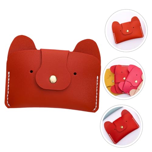 Beaupretty Selbstgemacht Pu Taschen Strickset Hund Cartoon Anfänger Bastelset für Münzbeutel Handgefertigt Geschenk Zubehör