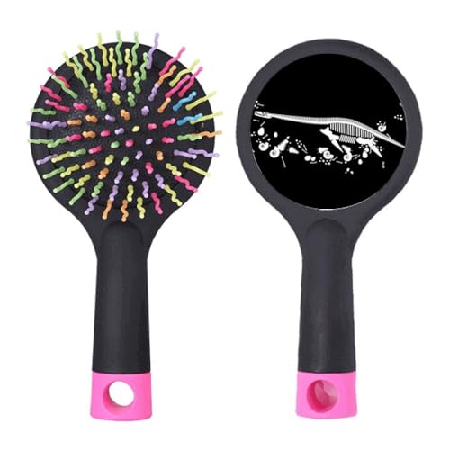 Brosse à cheveux démêlante dinosaure pour bébés avec base coussin douce