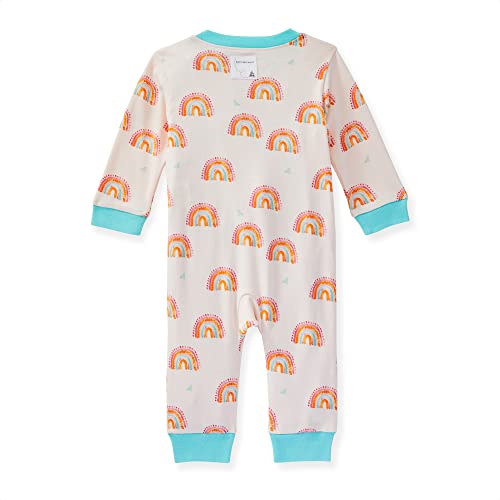 Image of Burt's Bees Baby unisex-baby Sleep & Play, Organic One-piece Romper-jumpsuit Pj, Zip Front Footed Pajama