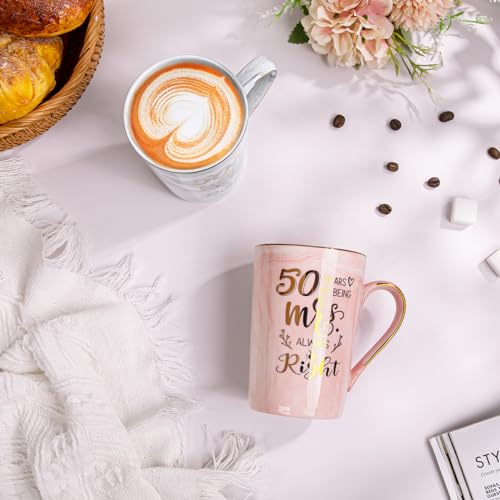 Goldene Hochzeit Geschenke, 50 Hochzeitstag Geschenk, 14Oz Marmoriert Tasse – Ansicht 5