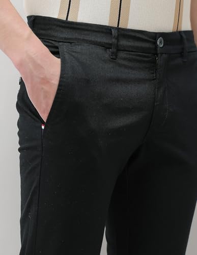 Image of U.s.Polo Association Men's Solid Twill Denver Slim fit Trousers