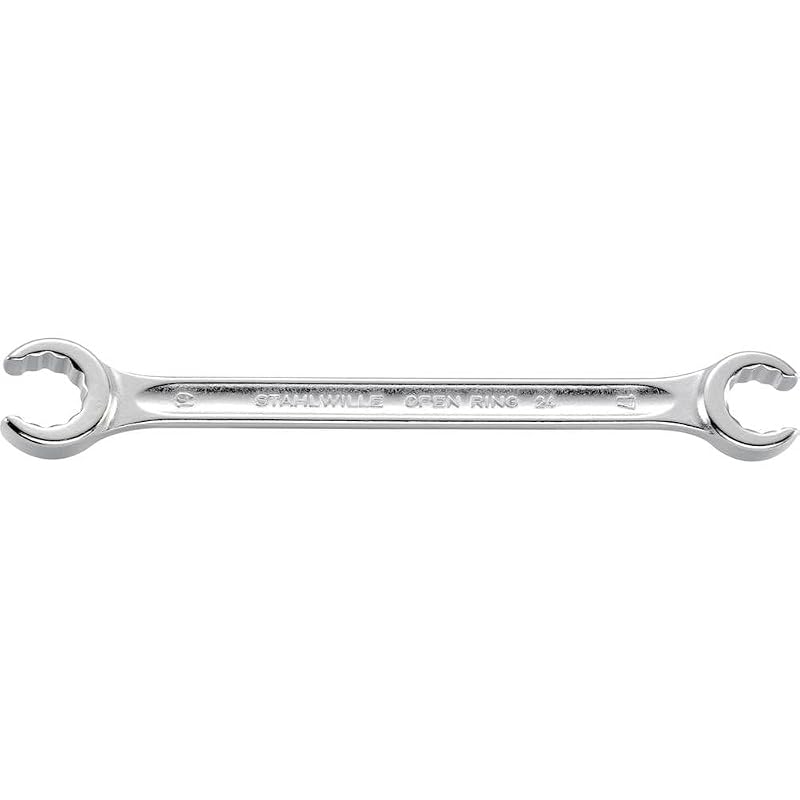 Chave estrela aberta dupla angulada Stahlwille 22 x 24 mm em aço-liga cromado, 245 mm, 1 unidade
