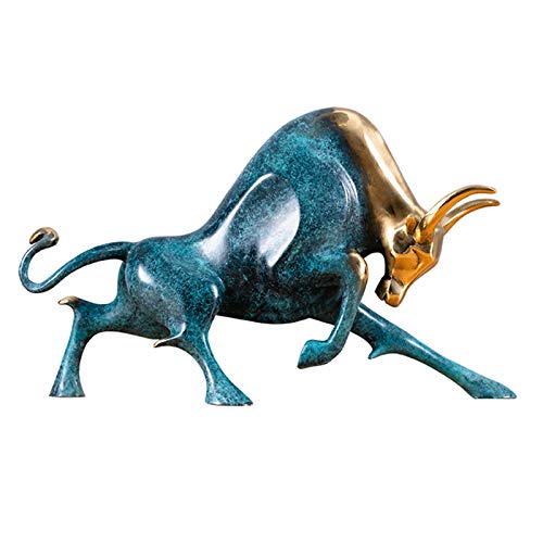 Cadeau pour Investisseurs Financiers Statue Taureau Décoration de Bureau Originale