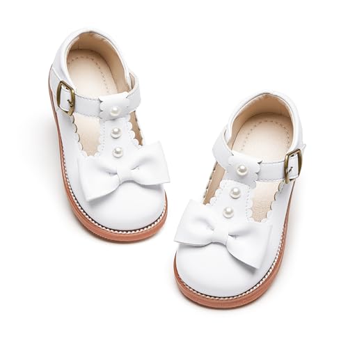 Image of PHIRAMIN Toddler Girl Mary Jane Dress Shoes-Little Girl School Uniform Shoes for Wedding Party