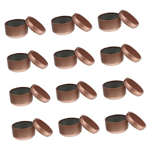 ERINGOGO Tinplate Candle Jars 12 Pack Perfect for DIY Candle Making Jewelry Beads Cookies More