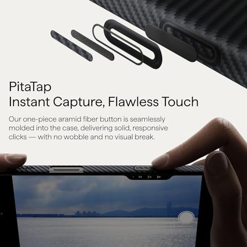 Image of pitaka for iPhone 17 Pro Max Case 6.9 inch, Caseless Feeling, Black /Grey(Twill)