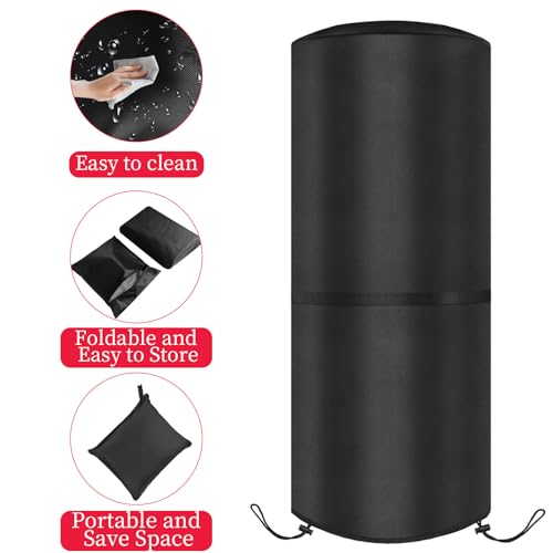 SIRUITON Wetterschutzabdeckung für Enders Polo 2.0 Terrassenheizer, reißfest, strapazierfähig, 420D Oxford-Gewebe, wasserdicht, winddicht, UV-beständig, Outdoor-Boxsackabdeckung ( 50x50x120cm)