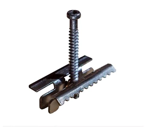 Fortress Hulk - Paquete de 125 sujetadores de tablero de cubierta compuestos ocultos negros