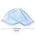 Highlighting Silicone Cap with Hook, Hair Dye Hat Reusable Hair Coloring Frosting Tipping Cap with Metal Needle for Beauty Salon Home (Blue)