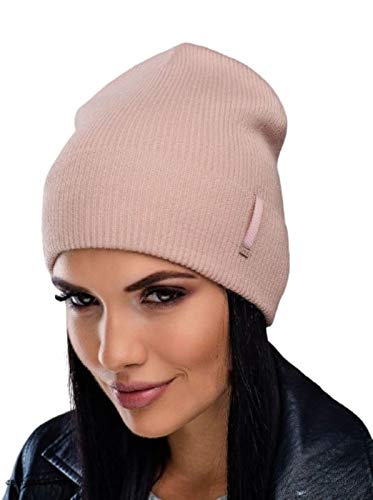 BFY Women's Warm hat for Autumn and Winter, Fashionable and Beautiful â€¢ Cute Hats for Women, Hats for Women, Winter Hats for Women, Beanies for Women, Thin Hats for Women (Light Powder)