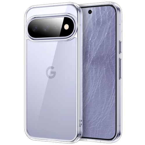 Image of JETech Case for Google Pixel 11, Anti-Yellowing, Clear | Cover Scratch-Resistant, Hard PC Clear Back, Shockproof Protection, TPU Bumper