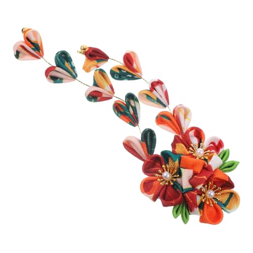 ASAKKURA 和風髪飾り 流蘇付きヘアクリップ 女性用 スル ヘアアクセサリー