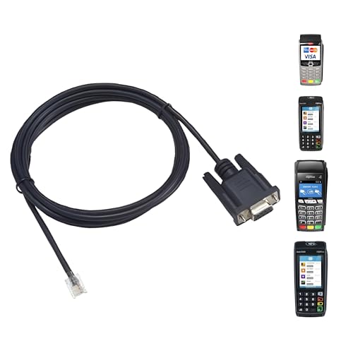 Ventalia Câble de Liaison caisse RJ11 DB9 RS232 pour Terminaux de Paiement Ingenico – Compatible ICT, IWL, MOVE, DESK