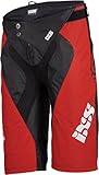 IXS Unisex-Erwachsene Race Shorts Fluo red-Black S Hose, rot, XL
