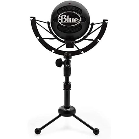 Blue Snowball iCE Mic (Black) with Knox Gear Shock Mount Bundle (2 Items) Cover