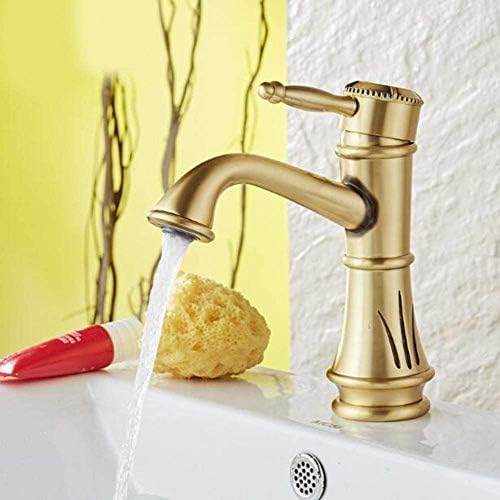 Robinet de lavabo de salle de bain cascade avec mélangeur chaud et froid rétro