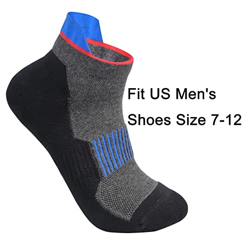 Men's Anti Stink Odor Control Padded Thick Low Cut Ankle Sneaker Running Socks2