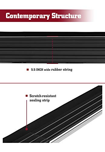 Estribos laterales TAC para SUV, aluminio negro 5.5 pulg miniatura 5