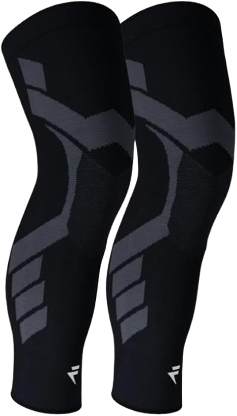 Flytex – Gambali a Compressione Ginocchio – Sollievo Dolore e Lesioni Ginocchia – Osteoartrite, Rottura Menisco, Legamento Crociato, ITBS – Corsa, Trekking, Ciclismo, Fitness, Pallacanestro – L