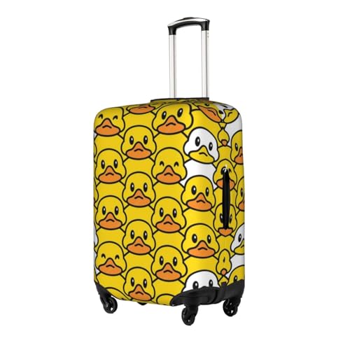Cartoon Rubber Duck Women Girls Travel Luggage Cover Fits 18"-32"2