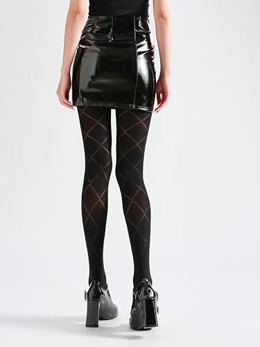 Image of Sahabowi Women Tights, Sheer High Waist Pantyhose, Vintage Control Top Stockings, Siwa9