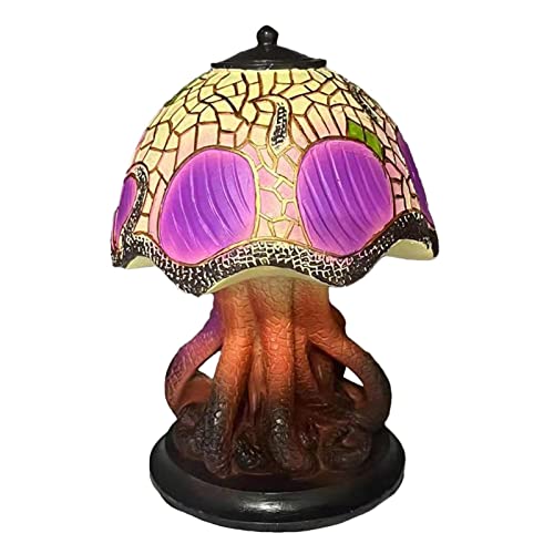 Vahigcy For Tiffanyes Mushroom Lamp, Mushroom Table Lamp Decor Stained Glass Lamp Night Light For Kids Adult, Bohemian Light Mushroom Bedside Lamp, Small Desk Lamp For Bedrooms #TOP2