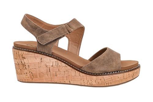 Corkys Footwear Women's Five Oclock Somewhere 2.5-Inch Wedge - Timeless Toe Strap, Hook And Loop Strap Ankle Closure, And Cushioned EVA Insoles For All-Day Comfort2