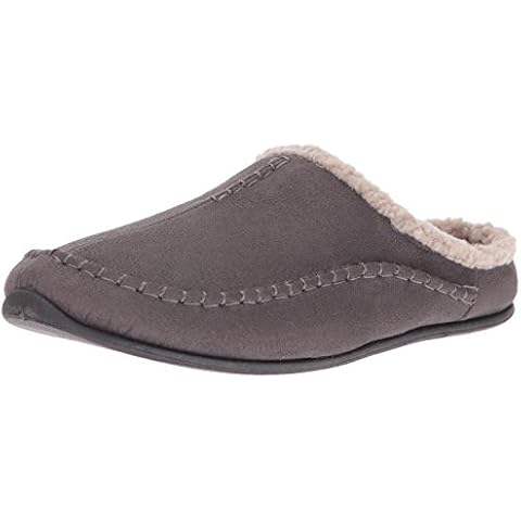 Deer Stags Men's Nordic Slipper, Charcoal, 10 UK Cover