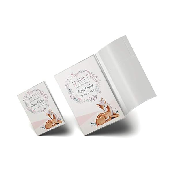 OLGS U-Heft und Impfpasshüllen 3-teiliges Set Rehkitz | Untersuchungsheft und Impfpass Hülle, schöne Geschenkidee für… – Bild 6