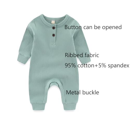 Baby Bodysuit and Pant Sets Ribbed Romper Soft Newborn Boy Girl Clothes Outfits Layette Gift Set2
