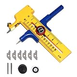 [Sorgfältiges Design] umfasst eine integrierte Klingenschutzabdeckung für den sicheren Gebrauch, eine Kunststoffschutzabdeckung kann den Schwenknagel bei Nichtgebrauch abdecken, ein Ratschengriffdesign kann die Ermüdung des Handgelenks verringern und ist für die linke und rechte Hand geeignet.