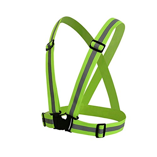 Owfeel (TM) haute visibilité ajustable Bandes réfléchissantes de sécurité réfléchissant Gear Gilet pour sport