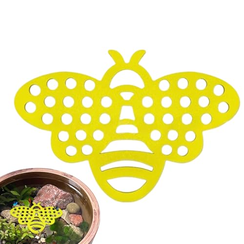 Floating Bee Station | 19.7x13.6cm Effortless Clean EVA Foam Floating Feede | Bowl | Eye-Catching Design Butterfly Feeder | For 
