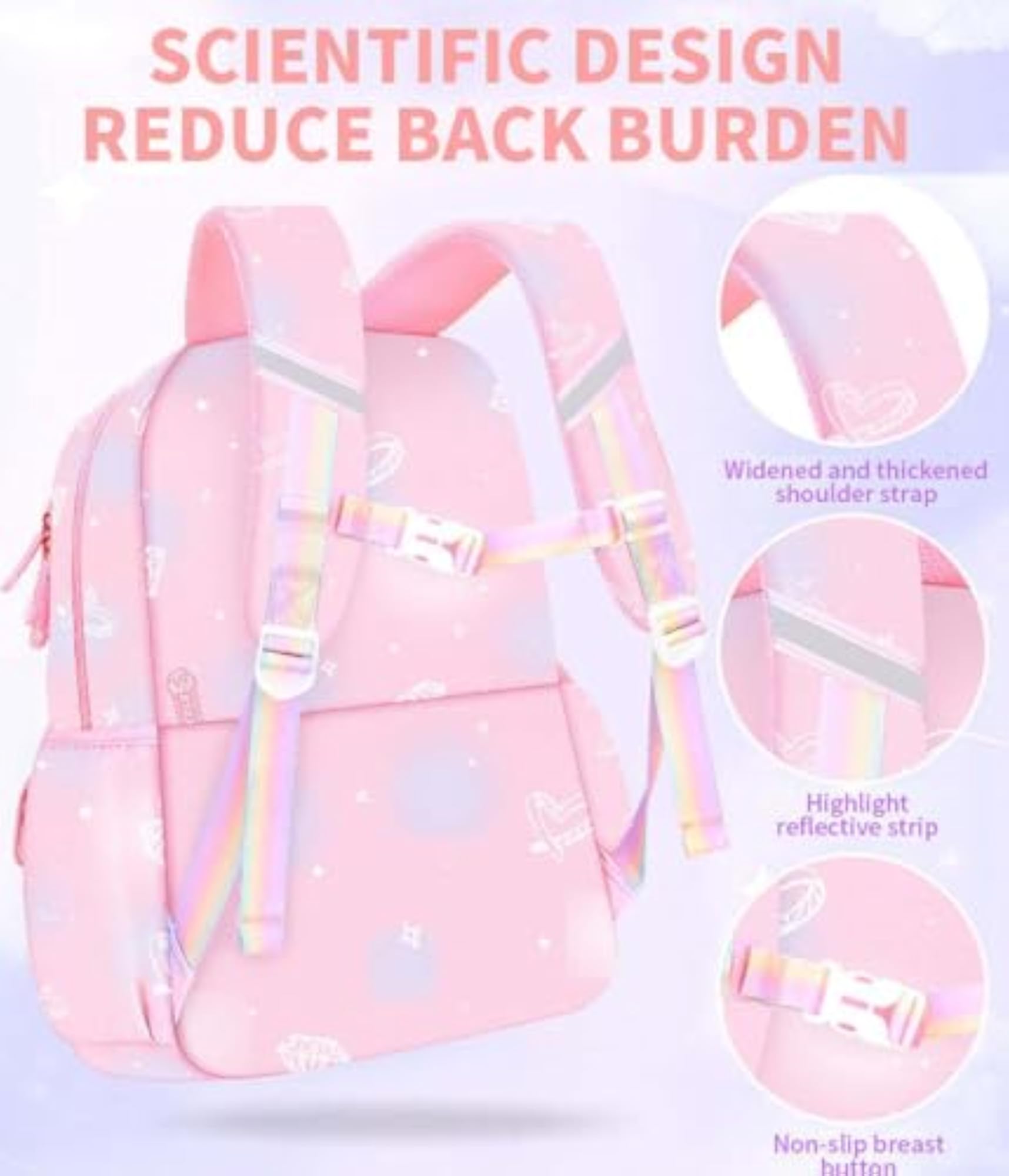 Spine Protection School Backpack for Kids