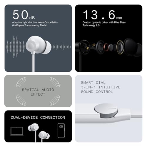 Image of CMF BY NOTHING Neckband Pro Bluetooth In-Ear Headphones,50Db Hybrid Active Noise Cancelling Earbuds With 5 Hd Mics,Ip55 Bt5.3 37Hours Long Play Time Dual Device Connection Neckband Headphones-Orange