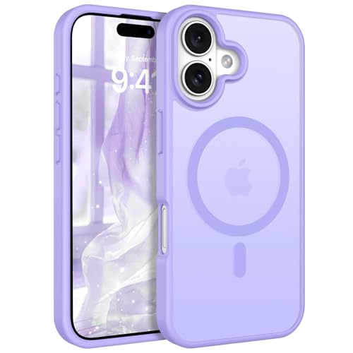Image of BENTOBEN Magnetic for iPhone 17 Case 6.3 inch 2025, [Compatible with Magsafe] Cute Slim Matte Military Shockproof Drop Protective Bumper Girl Women Men Boy Phone Cover for iPhone 17, Lavender Purple