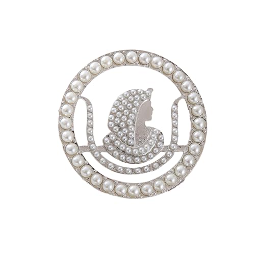 Image of Pearl Society Club Shrine Masonic Pin Daughter Mason Brooch Jewelry