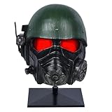 HeroCrafts Ranger Helmet NCR Armor Helmet Cosplay Deluxe Full Head Resin Mask Mask for Halloween Costume Collectible Prop (Version 1)