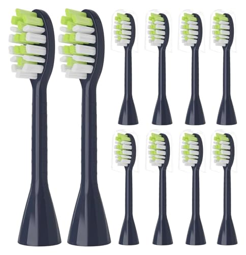 4/10pcs Toothbrush Replacement Heads,Compatible For Philips One Series Sonicare Rechargeable HY1200/06 BD1003/AZ(Navy Blue)